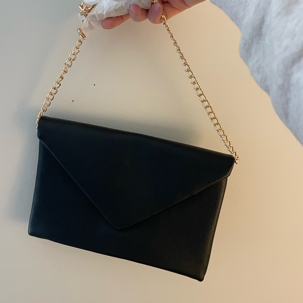 Target Black and Gold Envelope Clutch